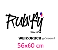 UV DTF alias Rub On Aufkleber glänzend (56x60 cm) Weiß (nur ganz weiße Schrift/Motive)