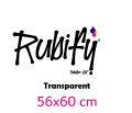 UV DTF alias Rub On Aufkleber (56x60 cm) transparent