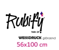 UV DTF alias Rub On Aufkleber glänzend (56x100 cm) Weiß (nur ganz weiße Schrift/Motive)